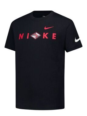 Nike3 by Russell Wilson Black Short-Sleeve Tee with Red Logo